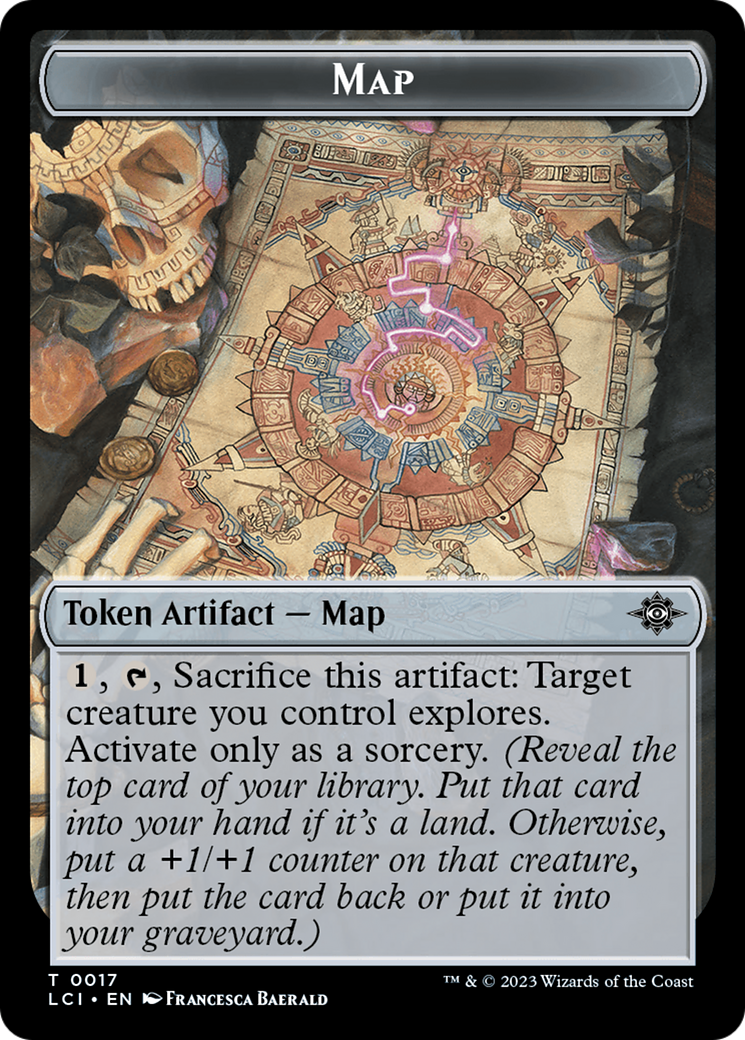 Map // Skeleton Pirate Double-Sided Token [The Lost Caverns of Ixalan Commander Tokens] | Spectrum Games