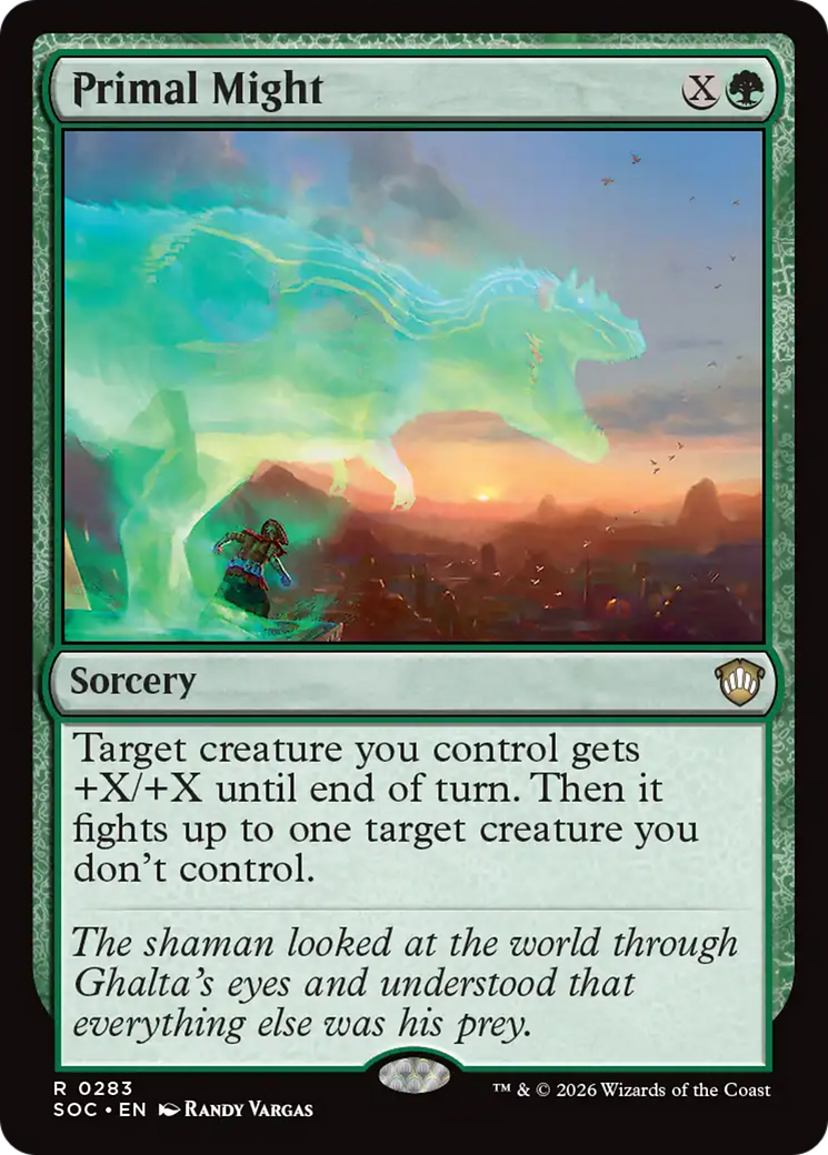 Primal Might [Secrets of Strixhaven Commander] | Spectrum Games