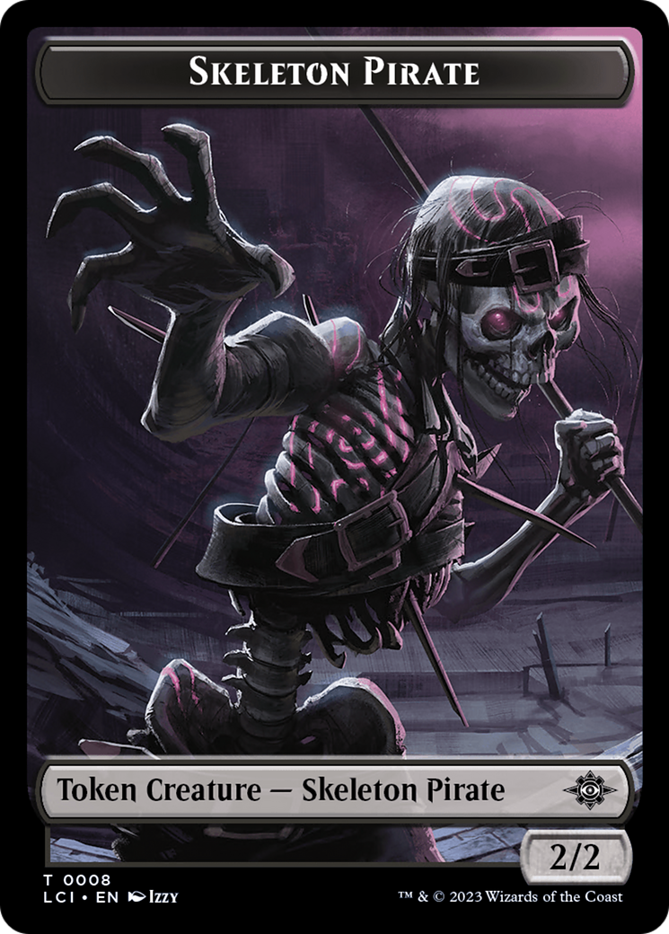 Skeleton Pirate Token [The Lost Caverns of Ixalan Tokens] | Spectrum Games