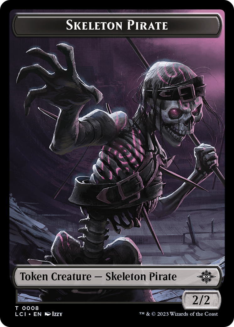 Gnome // Skeleton Pirate Double-Sided Token [The Lost Caverns of Ixalan Tokens] | Spectrum Games