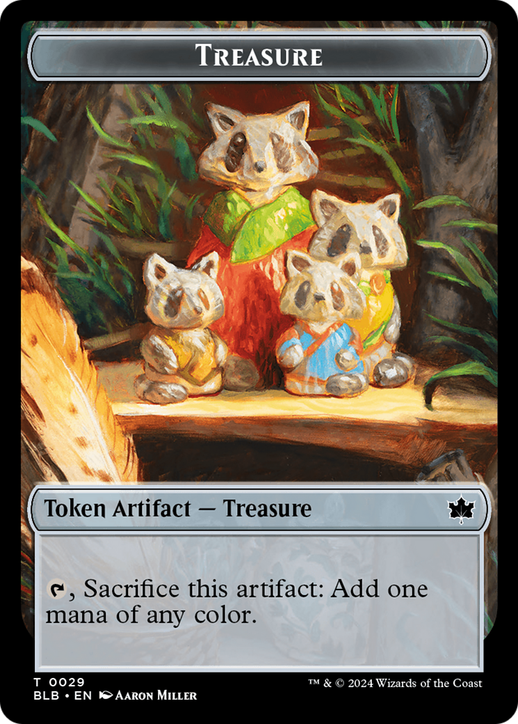 Squirrel // Treasure Double-Sided Token [Bloomburrow Tokens] | Spectrum Games