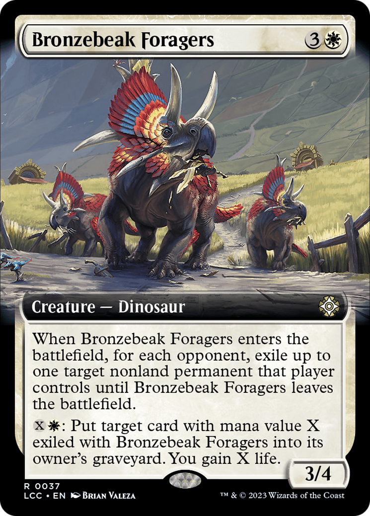 Bronzebeak Foragers (Extended Art) [The Lost Caverns of Ixalan Commander] | Spectrum Games