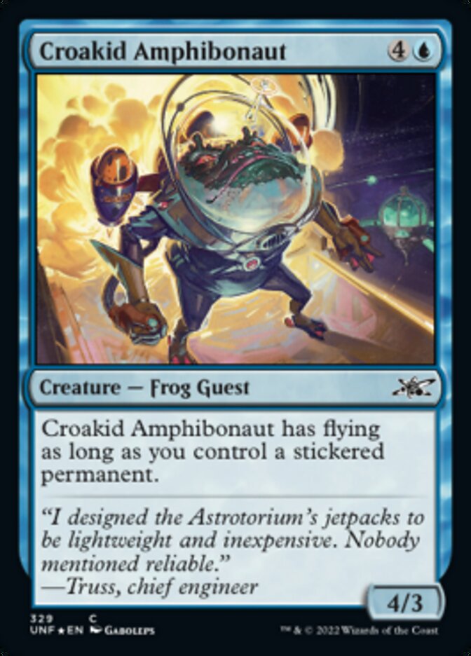 Croakid Amphibonaut (Galaxy Foil) [Unfinity] | Spectrum Games