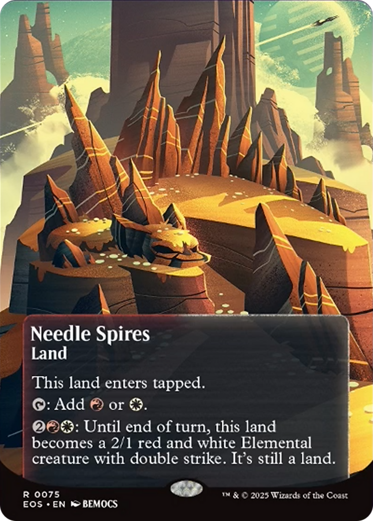 Needle Spires (0075) (Borderless) [Edge of Eternities: Stellar Sights] | Spectrum Games