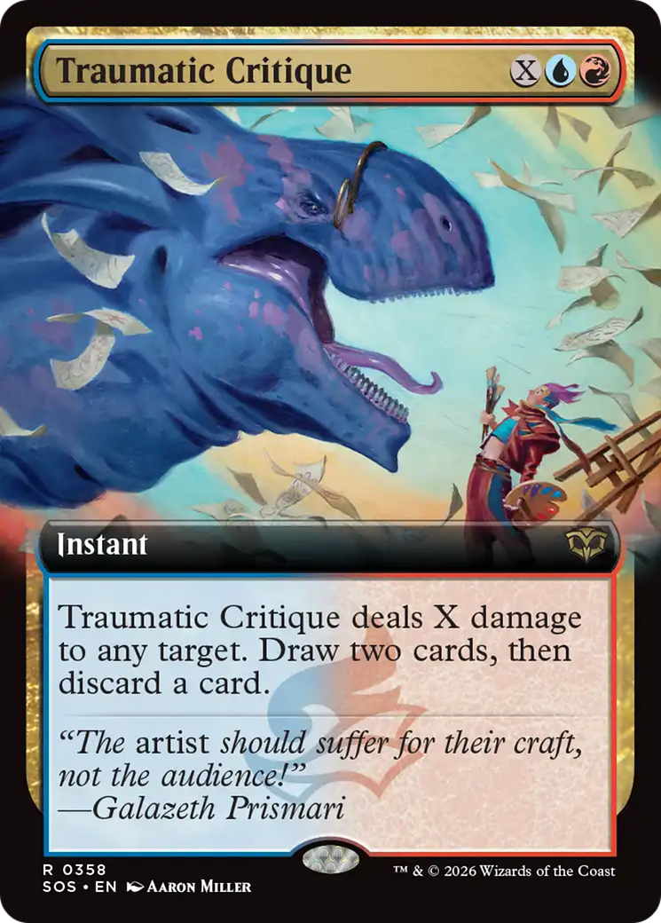 Traumatic Critique (Extended Art) [Secrets of Strixhaven] | Spectrum Games