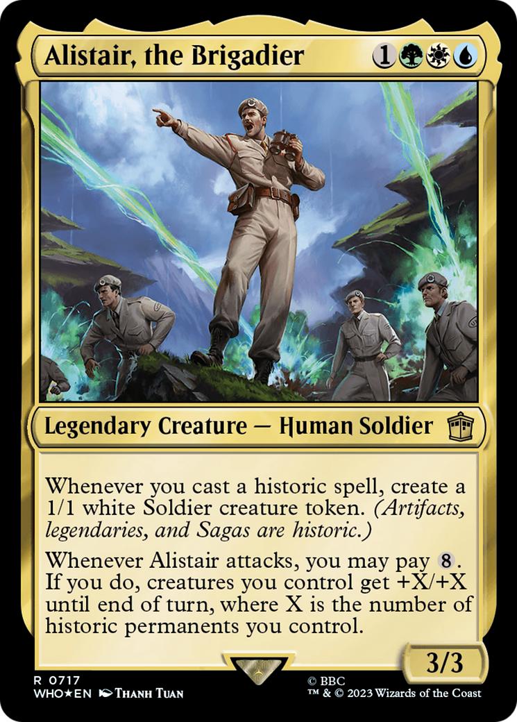 Alistair, the Brigadier (Surge Foil) [Doctor Who] | Spectrum Games