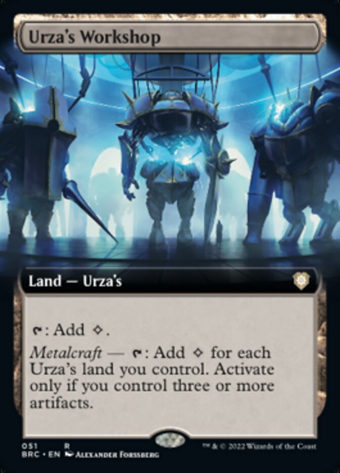 Urza's Workshop (Extended Art) [The Brothers' War Commander] | Spectrum Games