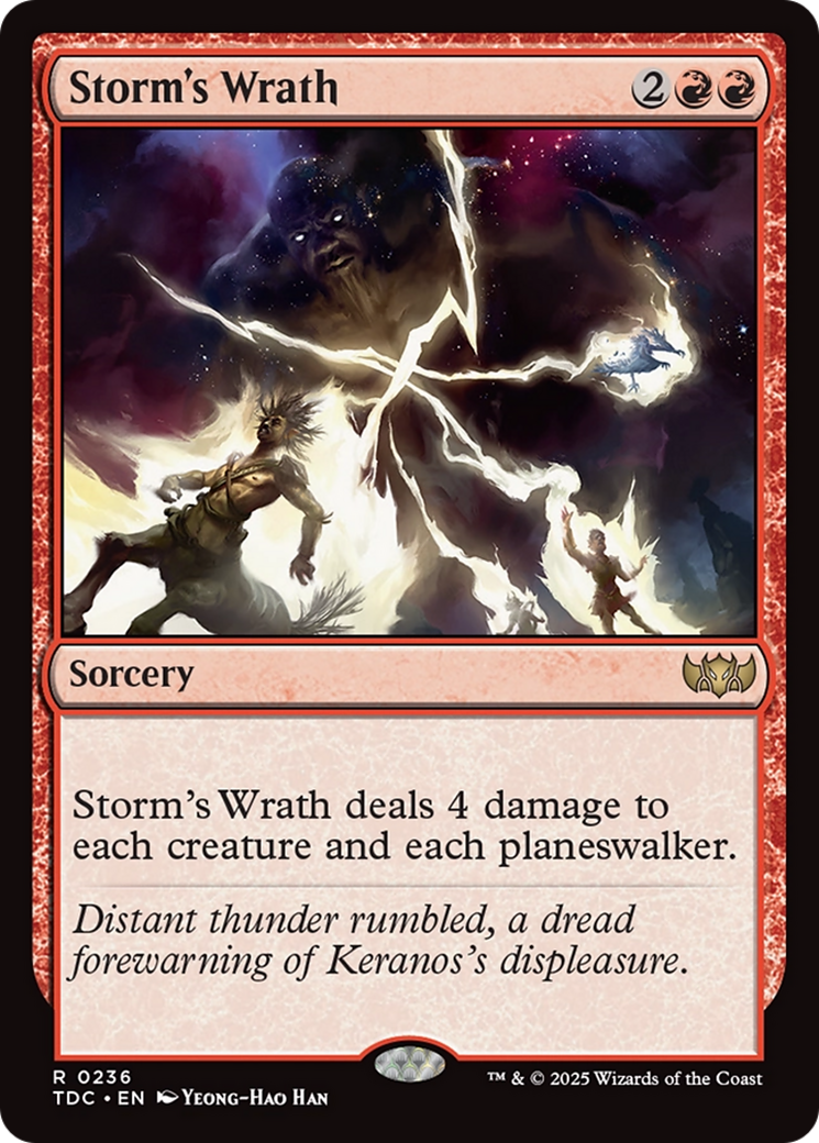 Storm's Wrath [Tarkir: Dragonstorm Commander] | Spectrum Games