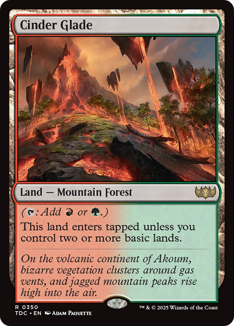 Cinder Glade [Tarkir: Dragonstorm Commander] | Spectrum Games