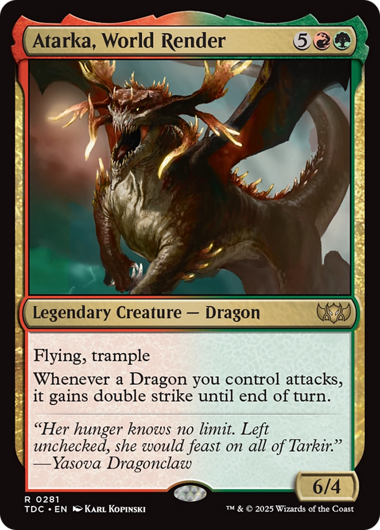 Atarka, World Render [Tarkir: Dragonstorm Commander] | Spectrum Games