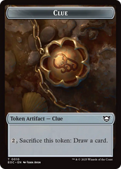 Clue // Beast (0005) Double-Sided Token [Edge of Eternities Commander Tokens] | Spectrum Games