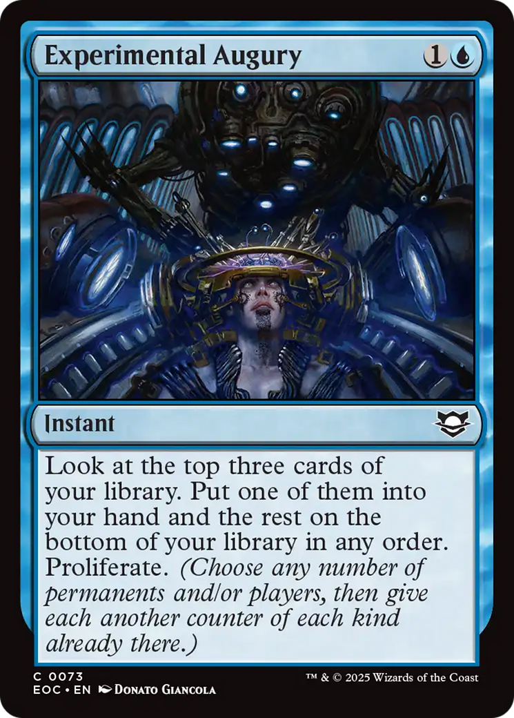 Experimental Augury [Edge of Eternities Commander] | Spectrum Games