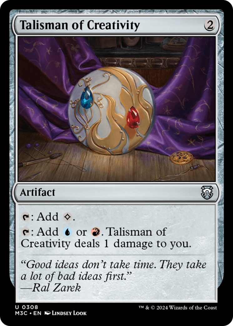 Talisman of Creativity (Ripple Foil) [Modern Horizons 3 Commander] | Spectrum Games