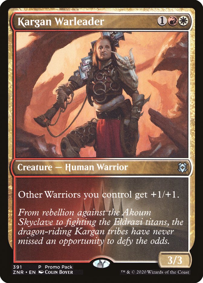 Kargan Warleader (Promo Pack) [Zendikar Rising Promos] | Spectrum Games