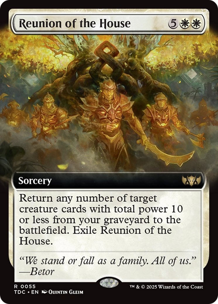 Reunion of the House (Extended Art) [Tarkir: Dragonstorm Commander] | Spectrum Games