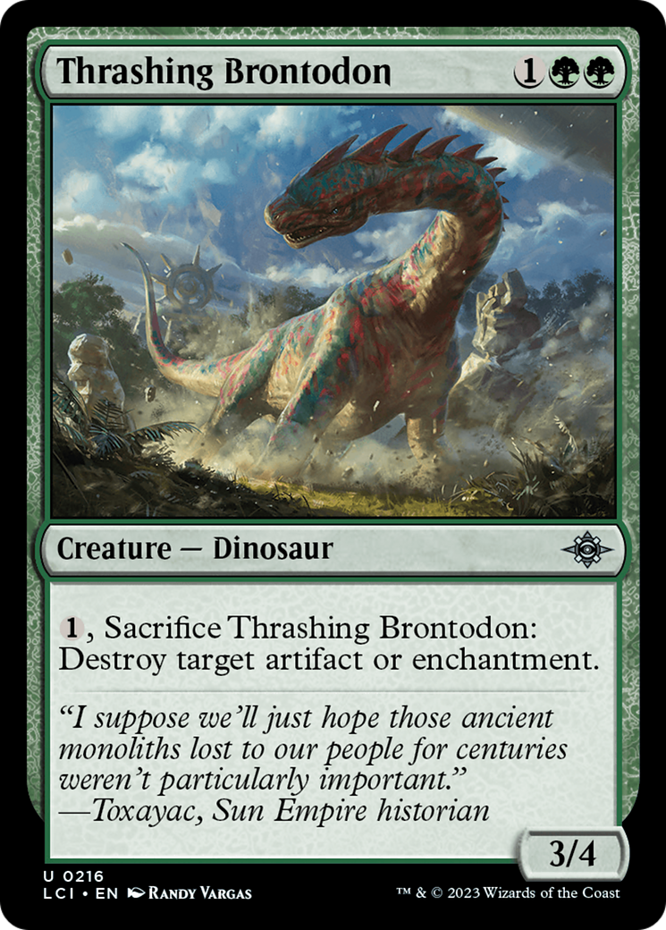 Thrashing Brontodon [The Lost Caverns of Ixalan] | Spectrum Games