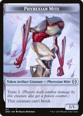 Phyrexian Mite (011) // Phyrexian Golem Double-Sided Token [Phyrexia: All Will Be One Tokens] | Spectrum Games