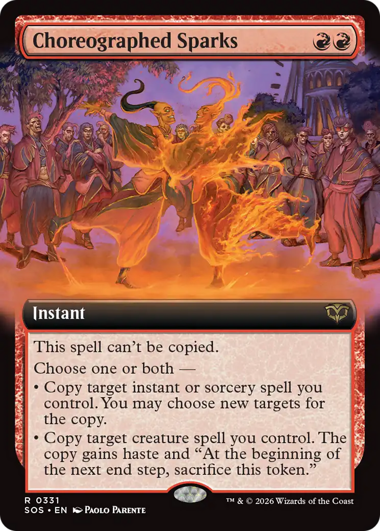 Choreographed Sparks (Extended Art) [Secrets of Strixhaven] | Spectrum Games