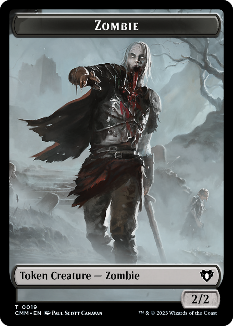Zombie Token (19) [Commander Masters Tokens] | Spectrum Games