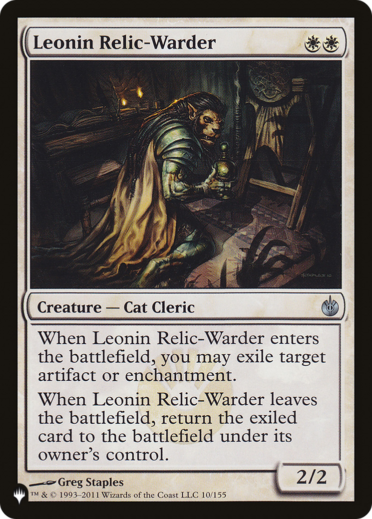 Leonin Relic-Warder (MBS) [The List] | Spectrum Games