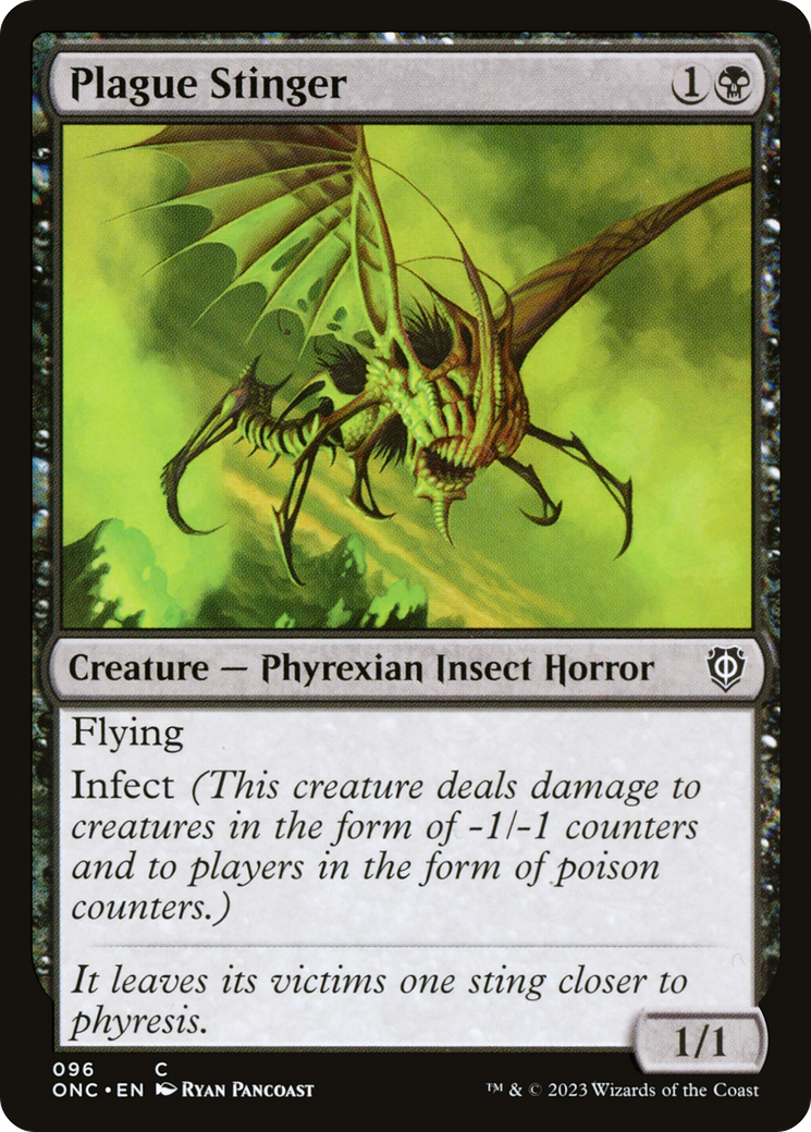 Plague Stinger [Phyrexia: All Will Be One Commander] | Spectrum Games