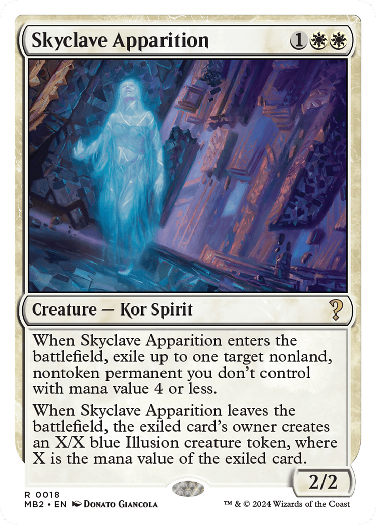 Skyclave Apparition (White Border) [Mystery Booster 2] | Spectrum Games