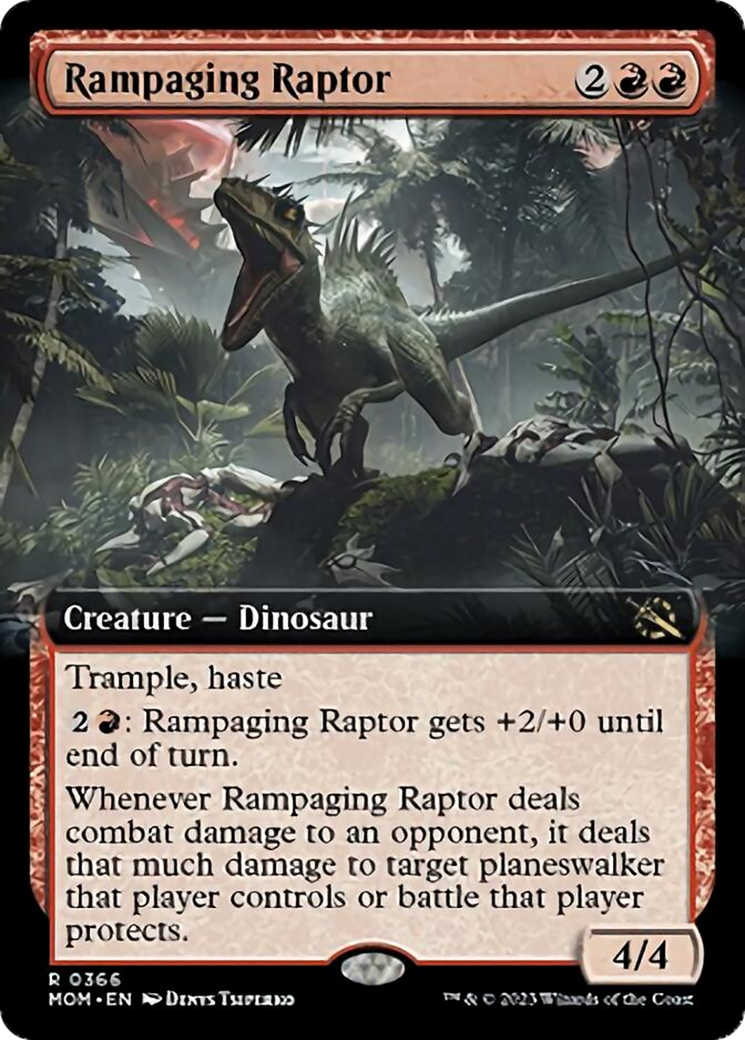 Rampaging Raptor (Extended Art) [March of the Machine] | Spectrum Games