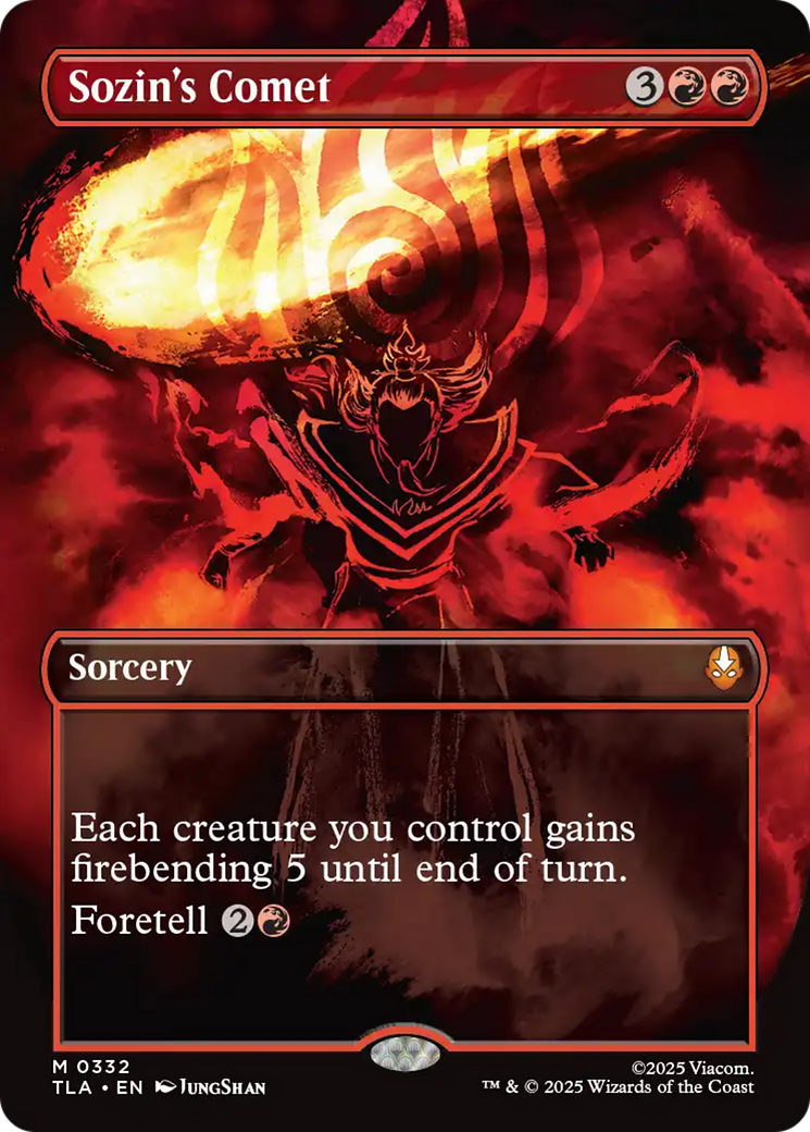 Sozin's Comet (0332) (Borderless) [Avatar: The Last Airbender] | Spectrum Games