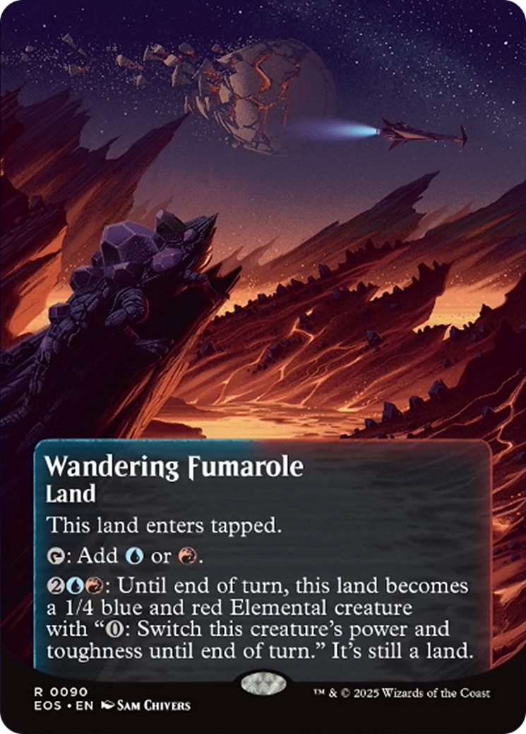 Wandering Fumarole (0090) (Borderless) [Edge of Eternities: Stellar Sights] | Spectrum Games