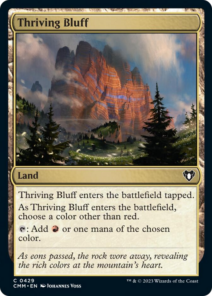 Thriving Bluff [Commander Masters] | Spectrum Games