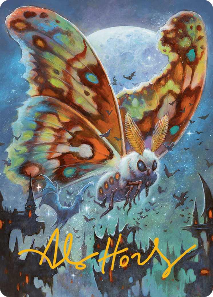 Luminous Broodmoth Art Card (Gold-Stamped Signature) [Bloomburrow Art Series] | Spectrum Games