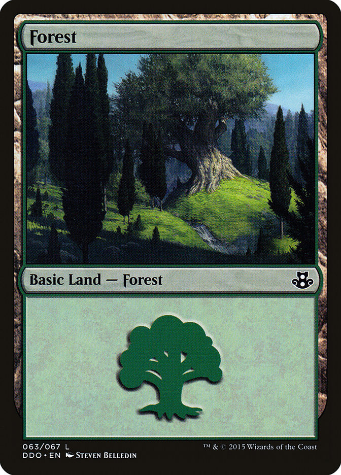 Forest (63) [Duel Decks: Elspeth vs. Kiora] | Spectrum Games