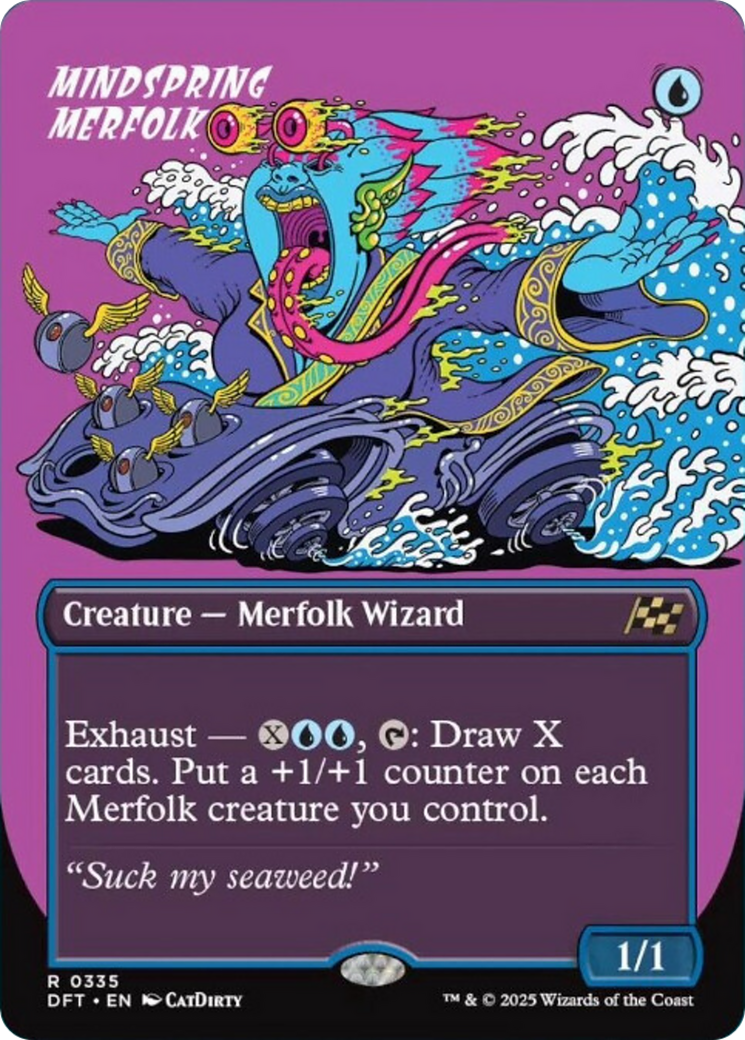 Mindspring Merfolk (Borderless) [Aetherdrift] | Spectrum Games