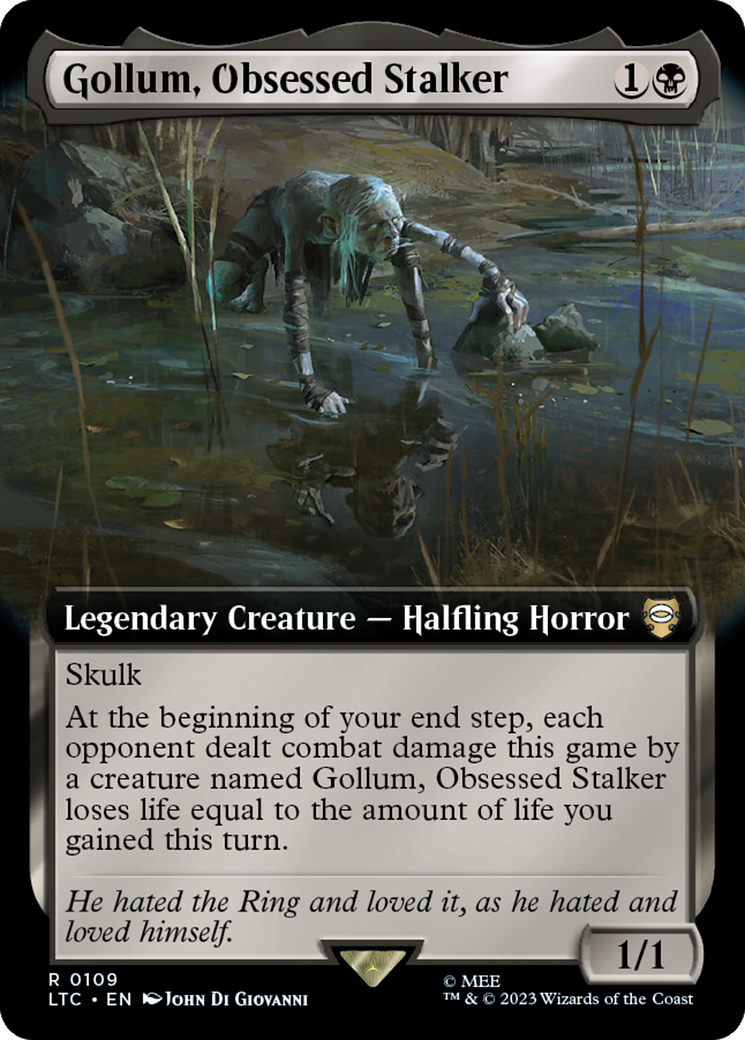 Gollum, Obsessed Stalker (Extended Art) [The Lord of the Rings: Tales of Middle-Earth Commander] | Spectrum Games