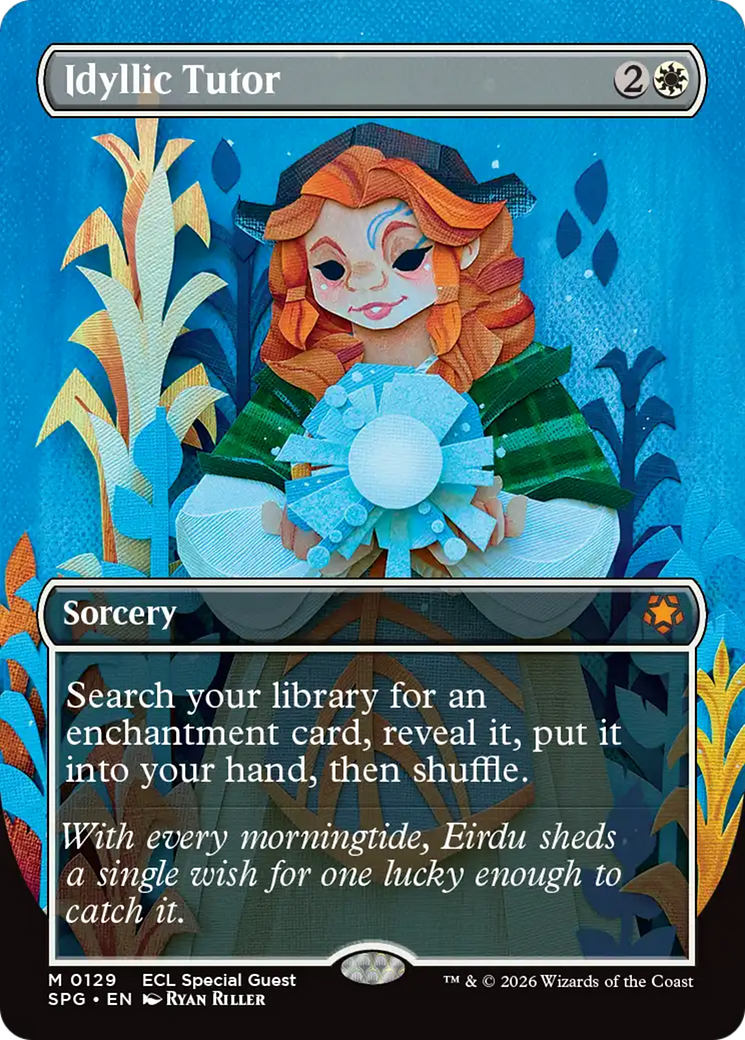 Idyllic Tutor (Borderless) [Lorwyn Eclipsed Special Guests] | Spectrum Games