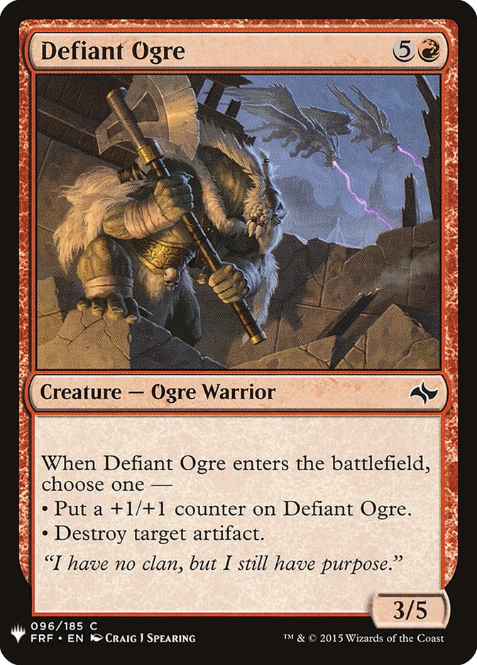 Defiant Ogre [Mystery Booster] | Spectrum Games