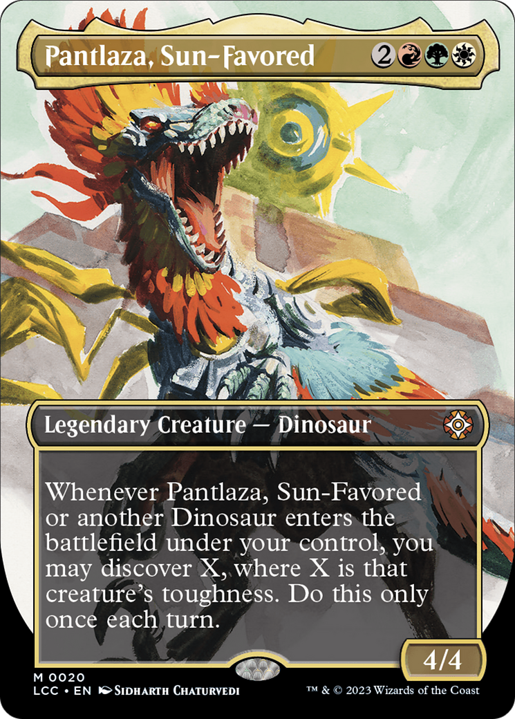Pantlaza, Sun-Favored (Borderless) [The Lost Caverns of Ixalan Commander] | Spectrum Games