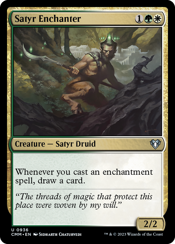 Satyr Enchanter [Commander Masters] | Spectrum Games