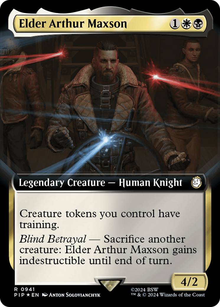 Elder Arthur Maxson (Extended Art) (Surge Foil) [Fallout] | Spectrum Games