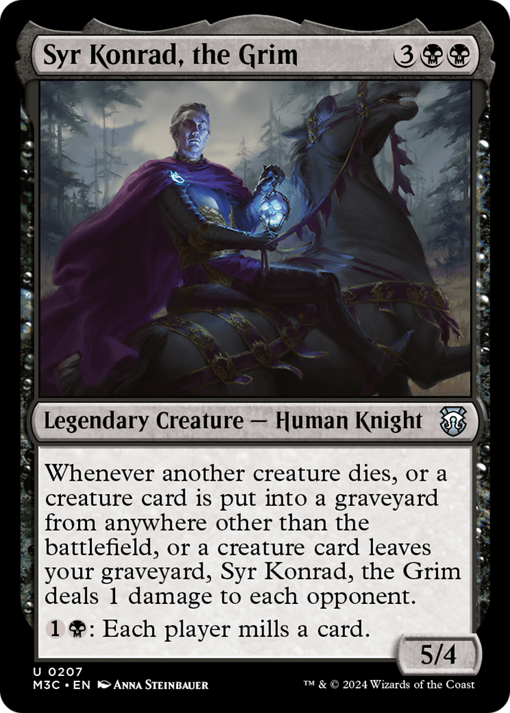 Syr Konrad, the Grim (Ripple Foil) [Modern Horizons 3 Commander] | Spectrum Games