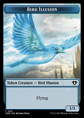 Thopter // Bird Illusion Double-Sided Token [Commander Masters Tokens] | Spectrum Games