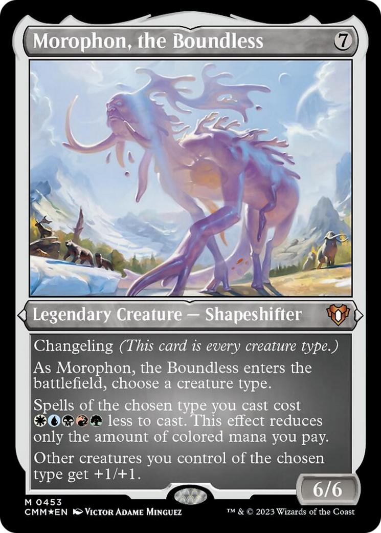 Morophon, the Boundless (Foil Etched) [Commander Masters] | Spectrum Games