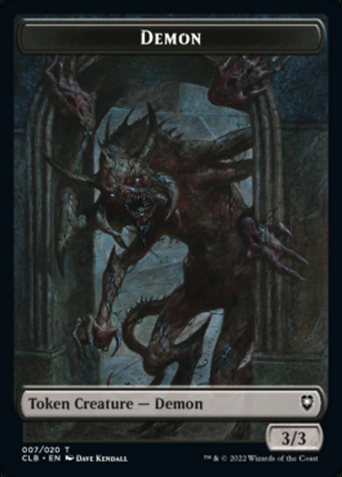 Demon Token [Commander Legends: Battle for Baldur's Gate Tokens] | Spectrum Games