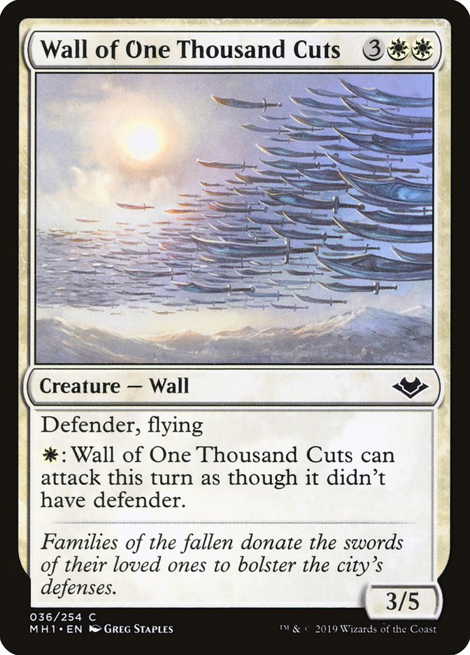 Wall of One Thousand Cuts [Modern Horizons] | Spectrum Games