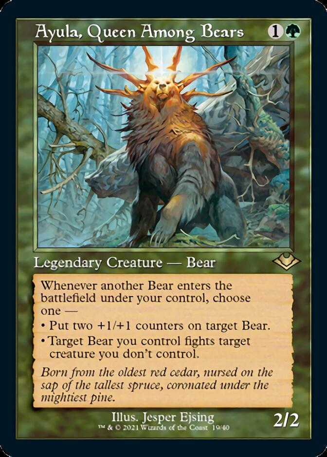 Ayula, Queen Among Bears (Retro Foil Etched) [Modern Horizons 2] | Spectrum Games