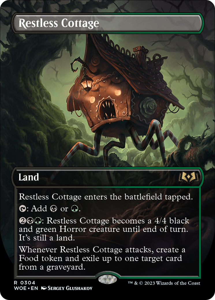 Restless Cottage (Borderless Alternate Art) [Wilds of Eldraine] | Spectrum Games