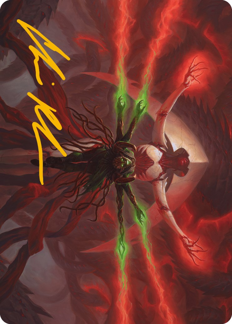 All Will Be One Art Card (Gold-Stamped Signature) [Phyrexia: All Will Be One Art Series] | Spectrum Games