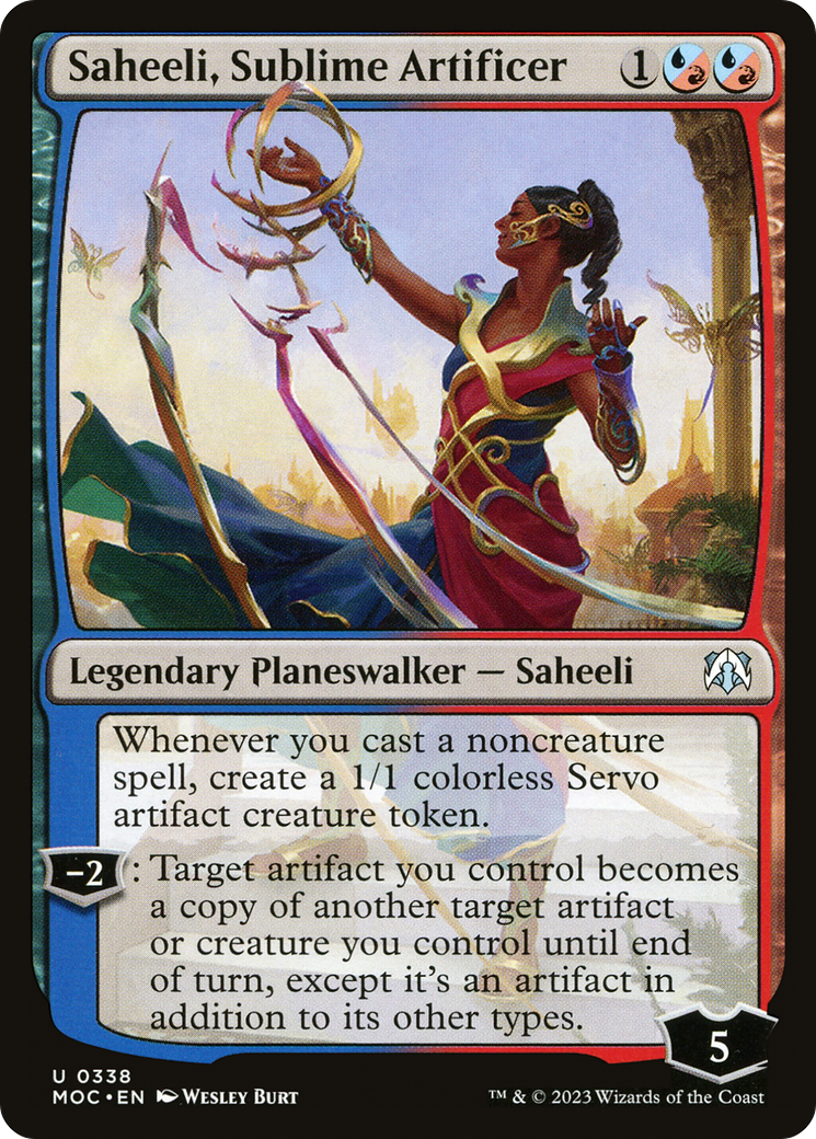 Saheeli, Sublime Artificer [March of the Machine Commander] | Spectrum Games