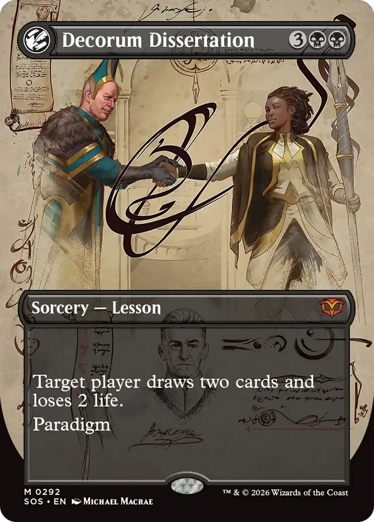 Decorum Dissertation (Borderless) [Secrets of Strixhaven] | Spectrum Games