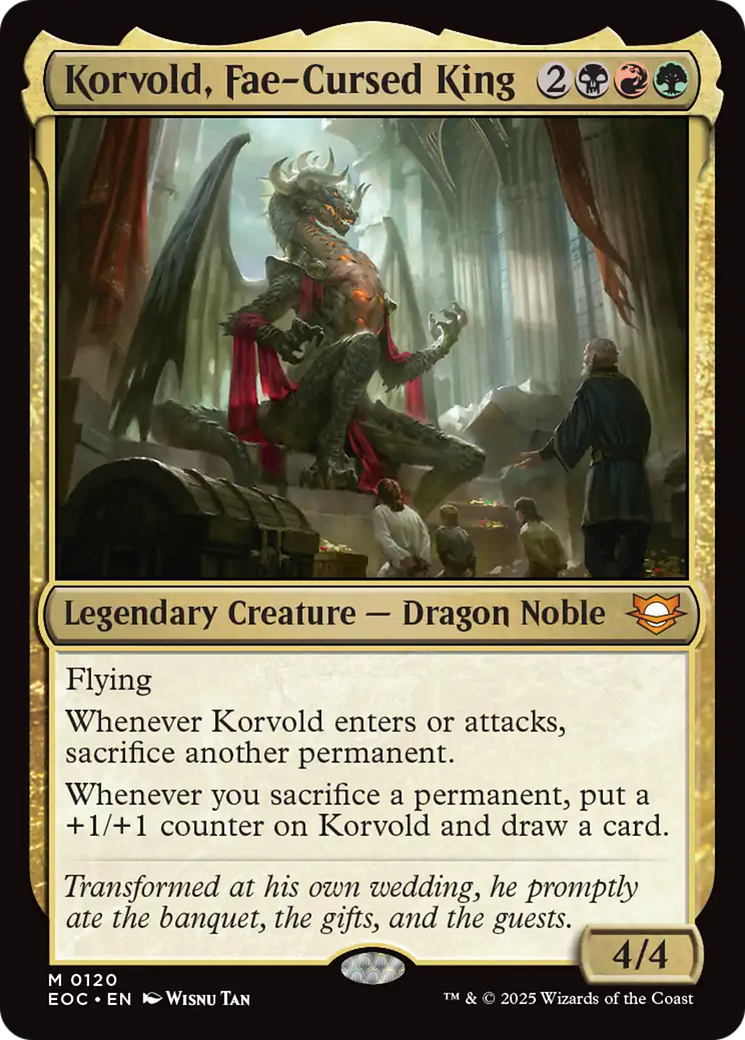 Korvold, Fae-Cursed King [Edge of Eternities Commander] | Spectrum Games